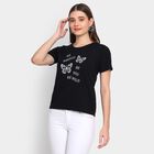 Ladies' Cotton T-Shirt, Black, small image number null